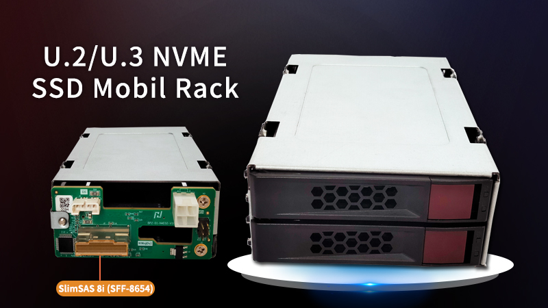 2.5" U.2/U.3 NVME SSD Mobile Rack 