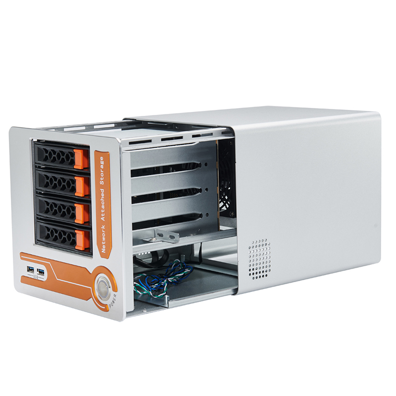 4bay PC ITX Case 2.5 or 3.5 Rack Mount Nas Storage Server Case
