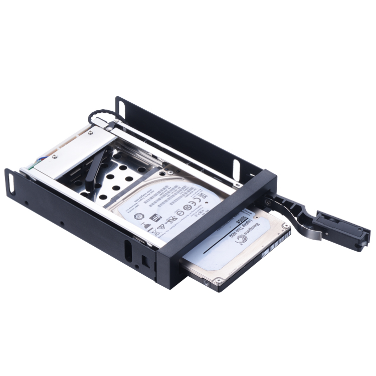 Unestech Tray-less 2.5" SATA Hot Swap SSD Hdd Mobile Rack for 3.5" drive Bay