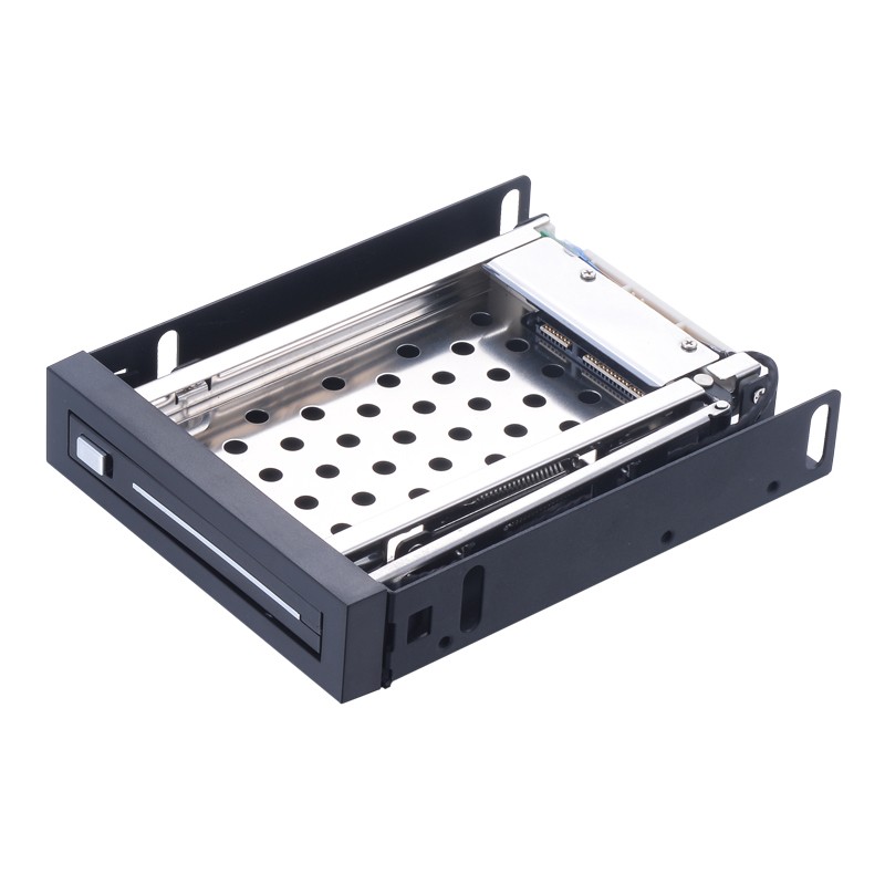 Unestech Tray-less 2.5" SATA Hot Swap Enclosure SSD Hdd Mobile Rack for 3.5" Bay