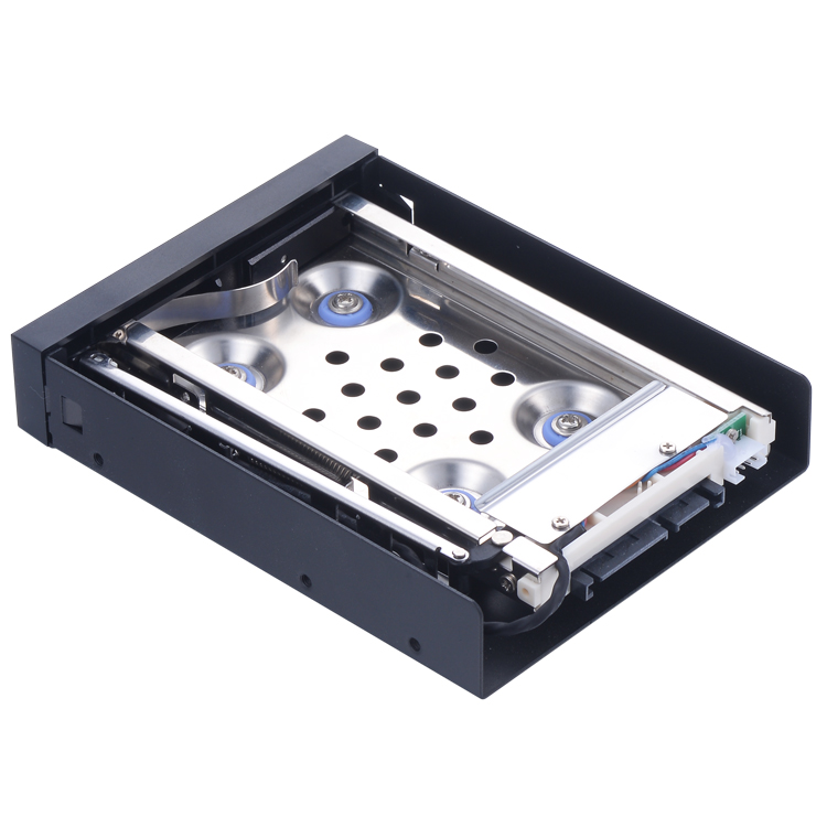 Unestech Tray-less Aluminum 2.5" SATA Hot Swap SSD Hdd Mobile Rack for 3.5" Bay