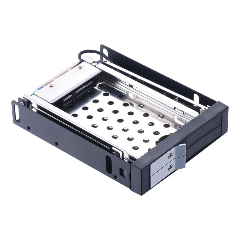 Unestech Tray-less 2 x 2.5" SATA Hot Swap SSD Hdd Mobile Rack for 3.5" Floppy Bay