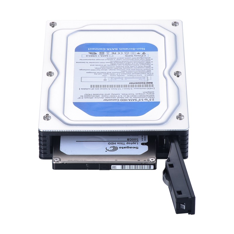 Tray-less 2.5Inch to 3.5Inch SATA Hot Swap SSD Hdd Mobile Rack for 3.5" Bay
