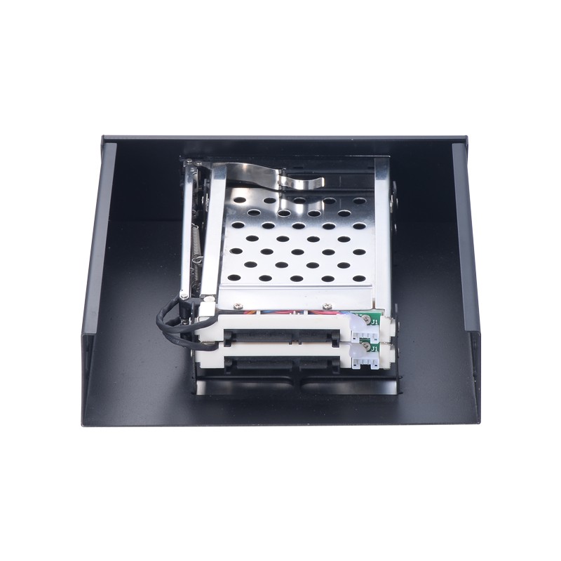 Unestech Tray-less 2 Bay 2.5" SATA SSD Hdd Mobile Rack Enclosure for 5.2" Bay
