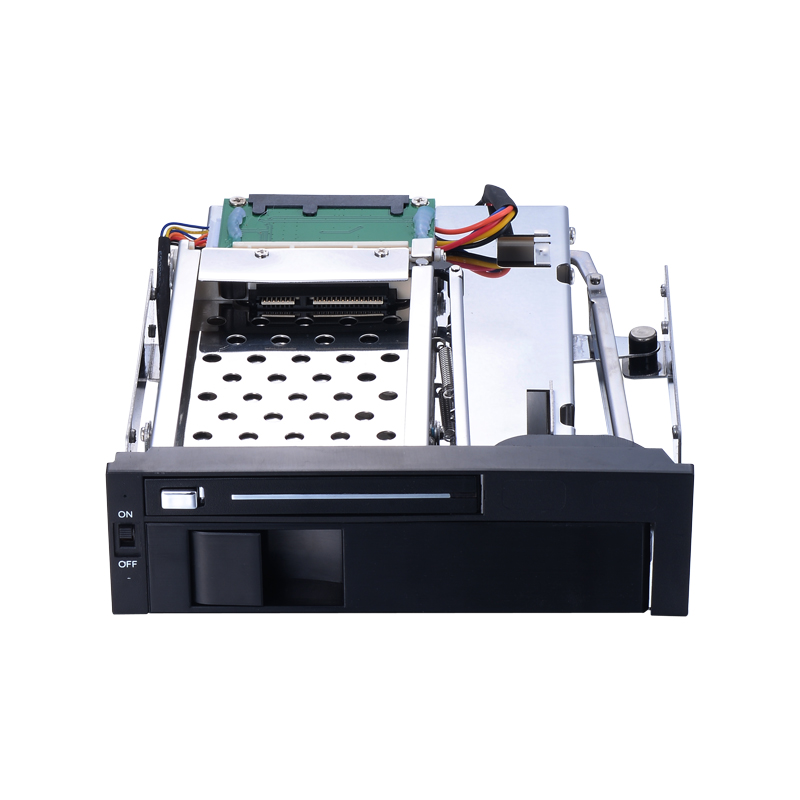 Unestech Double Bay 2.5"+3.5" SATA Hot Swap Backplane Enclosure Hdd Mobile Rack for 5.25" Bay
