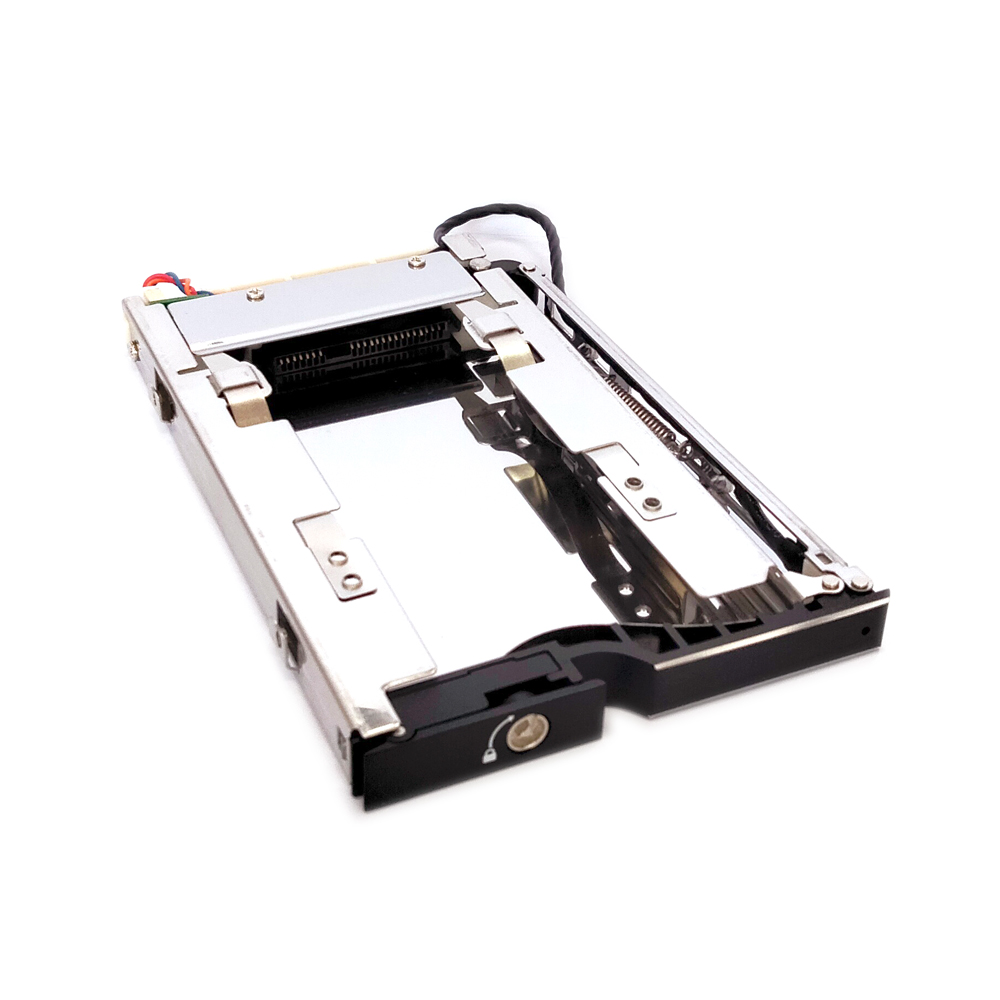 Unestech Tray-less 2.5" SATA Hot Swap 9.5mm Hard drive SSD Mobile Rack for industrial storage