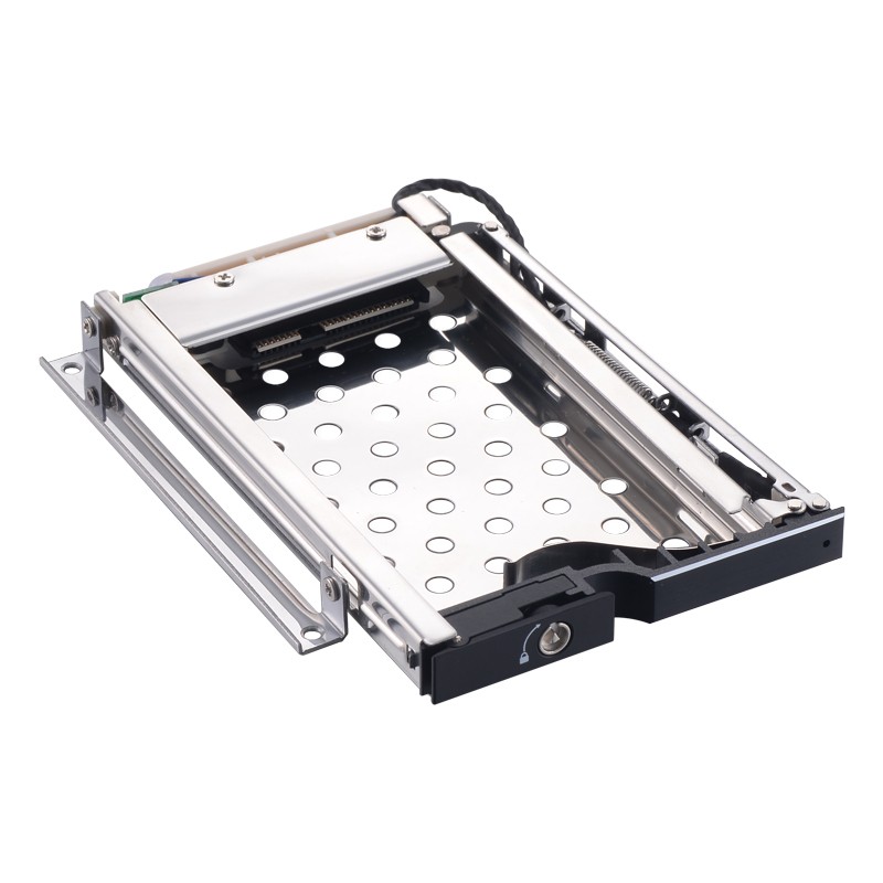 Unestech Tray-less 2.5" SATA Hot Swap SSD Hdd Mobile Rack with Fixed Bracket