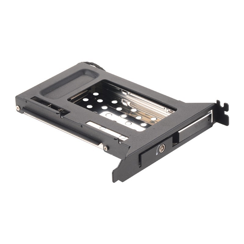 Unestech Tray-less 2.5" Aluminum SATA Hot Swap SSD Hdd Mobile Rack for PCI Expansion Slot 