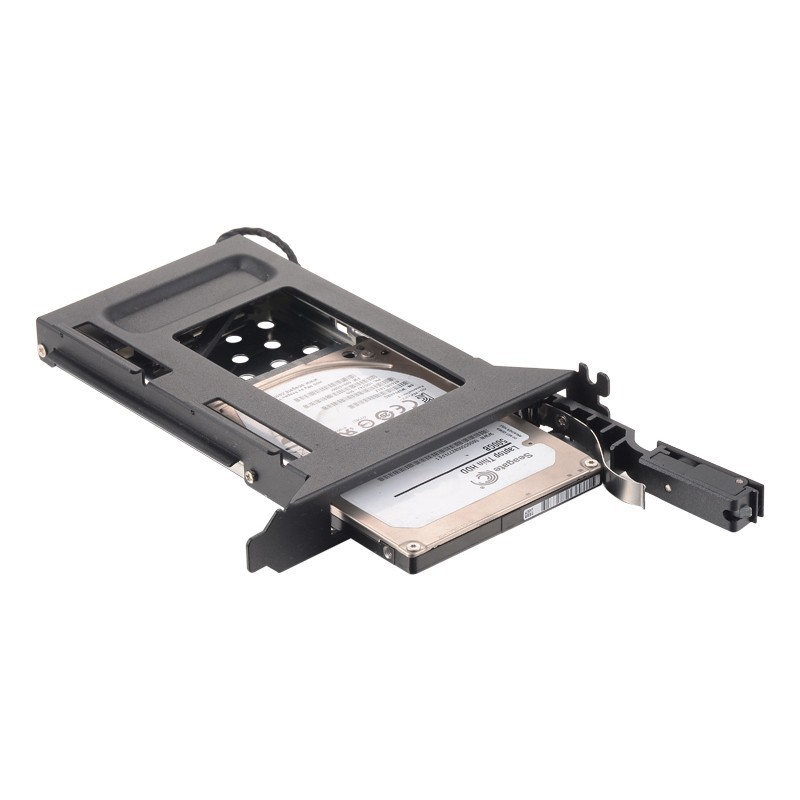 Unestech Tray-less 2.5" Aluminum SATA Hot Swap SSD Hdd Mobile Rack for PCI Expansion Slot 