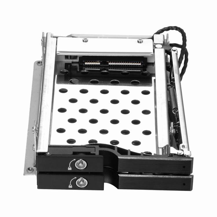 Unestech Hot Swap 2-Bay 2.5" Adapter Tool-free SATA SSD Hdd Mobile Rack 