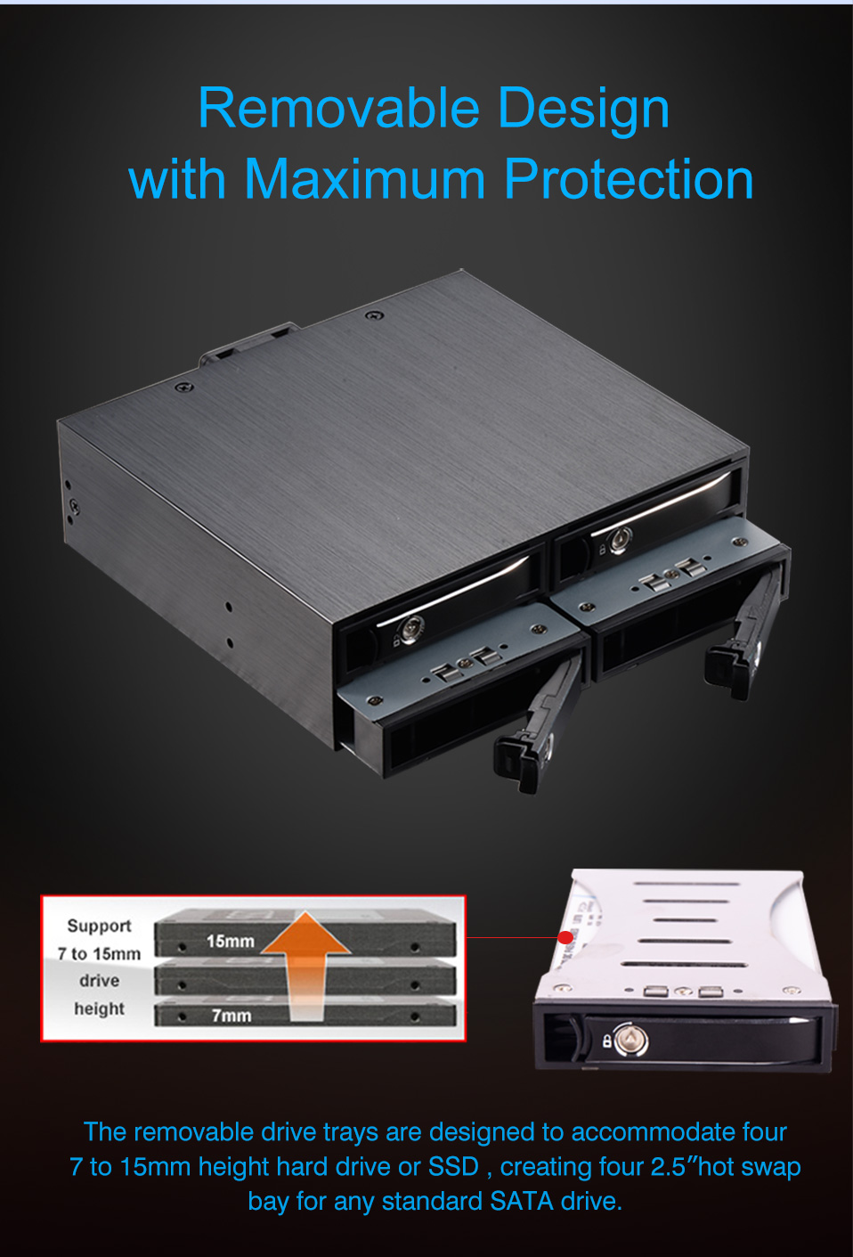 Unestech Removable 4Bay 2.5