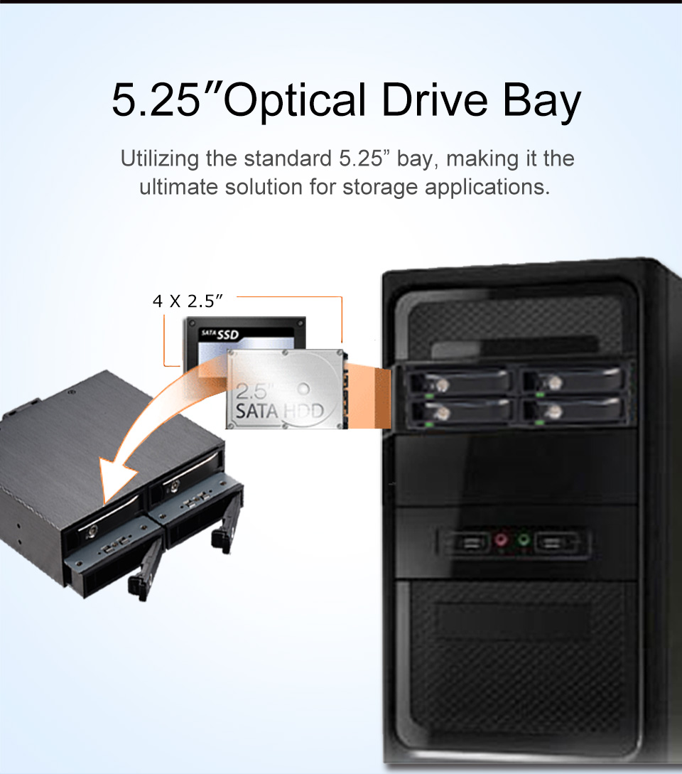 Unestech Removable 4Bay 2.5