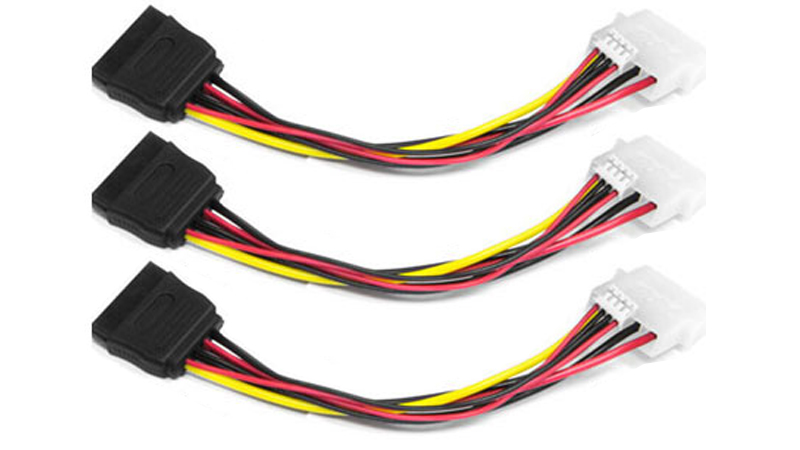 3 x SATA 15Pin câble d’alimentation