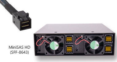 MiniSAS HD接口示意图