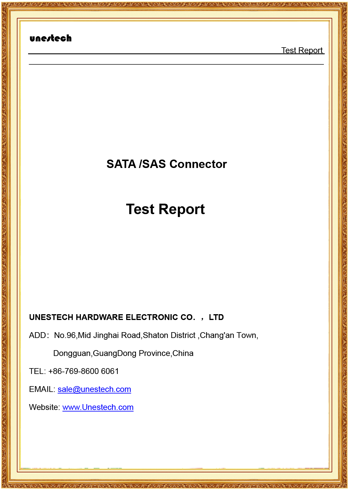 SATA/SAS连接器耐久测试