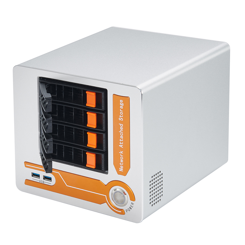 4bay PC ITX-Gehäuse 2,5 oder 3,5 Rackmount Nas Storage Server-Gehäuse