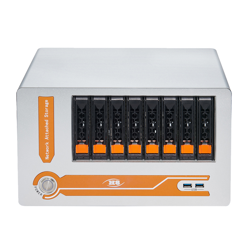 8-Bay-Servergehäuse 2,5 oder 3,5 SATA Hot-Swap ITX NAS-Speicherservergehäuse