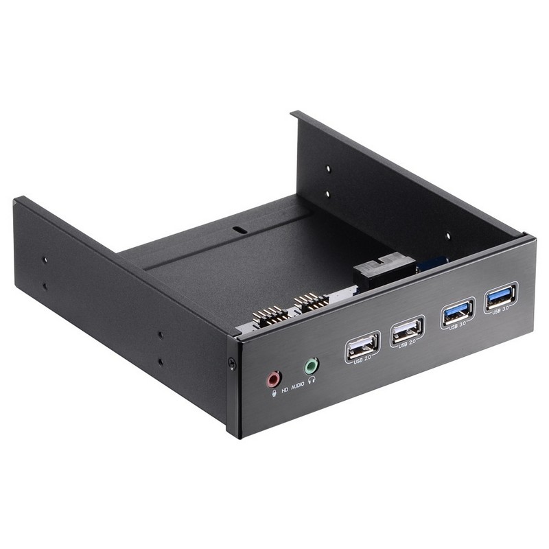 5.25" 베이 전면 패널 확장 슬롯 HDD 모바일 랙(USB 3.0 / 2.0 포함)