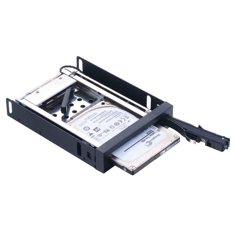 Unestech 2.5寸软驱位SATA免工具带锁热插拔内置硬盘抽取盒