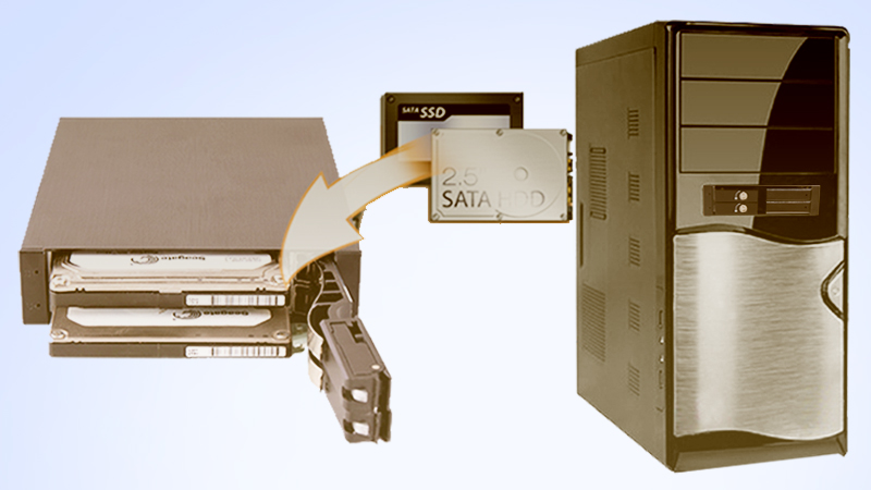 2Bay 2.5" HDD 모바일 랙