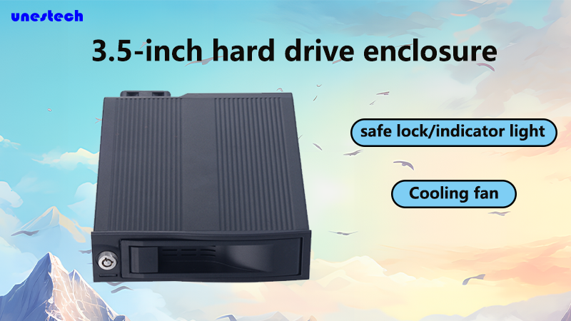 Unestech 3.5-inch hard drive enclosure for convenient storage