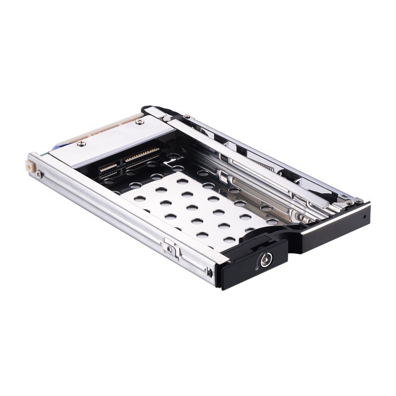 Unestech Tray-less 2.5" Aluminum SATA Hot Swap SSD Hdd Mobile Rack for Industrial Storage Bracket