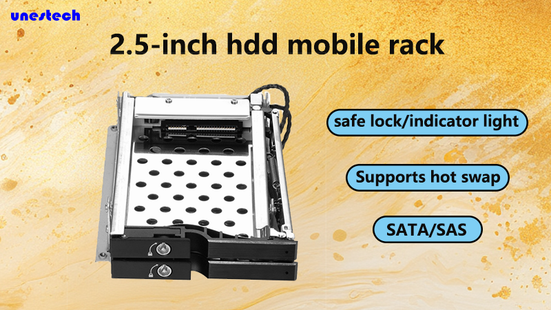 A 2.5-inch hdd mobile rack an option to your storage.