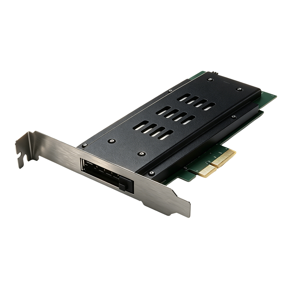 Unestech 免工具安装1盘位M.2 NVMe PCIe 4.0硬盘抽取盒 适用于PCIe扩展插槽位