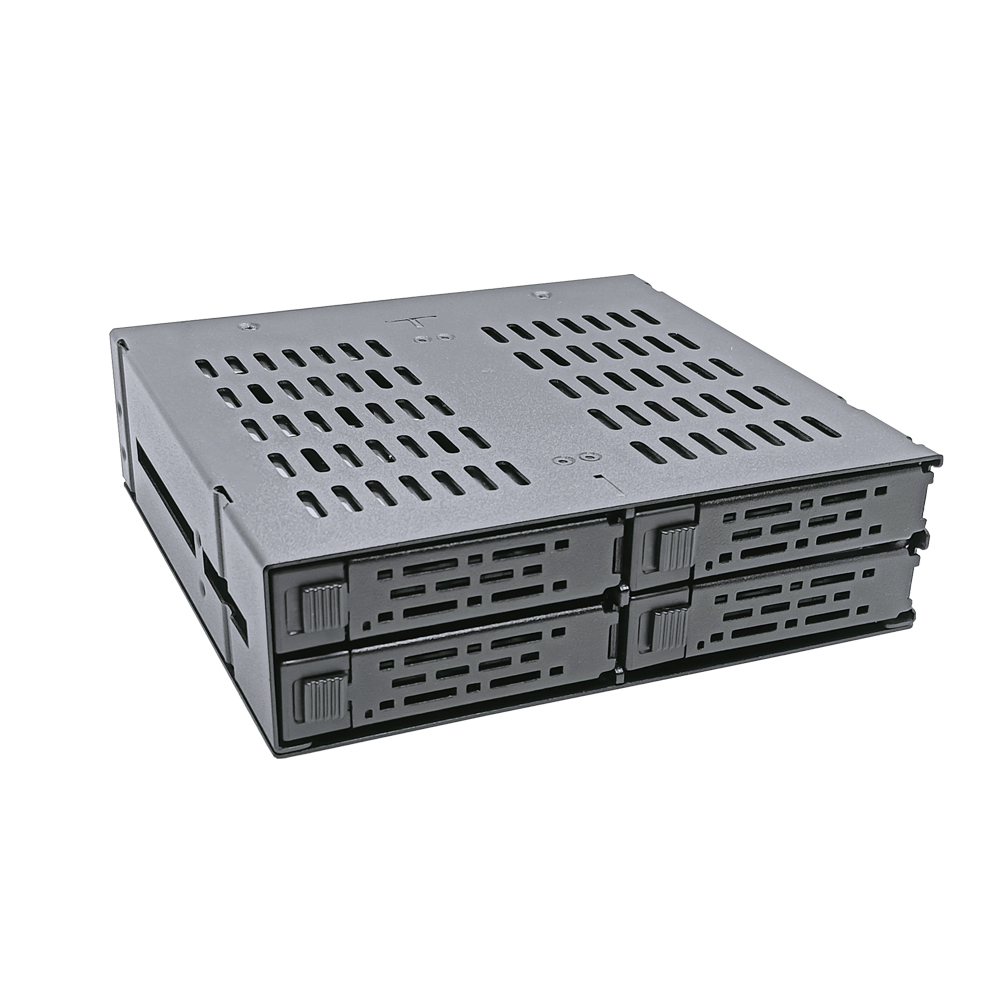 Unestech 4-дисковый мобильный отсек для NVMe SSD формата 2.5" (U.2/U.3) в 5.25" оптический отсек