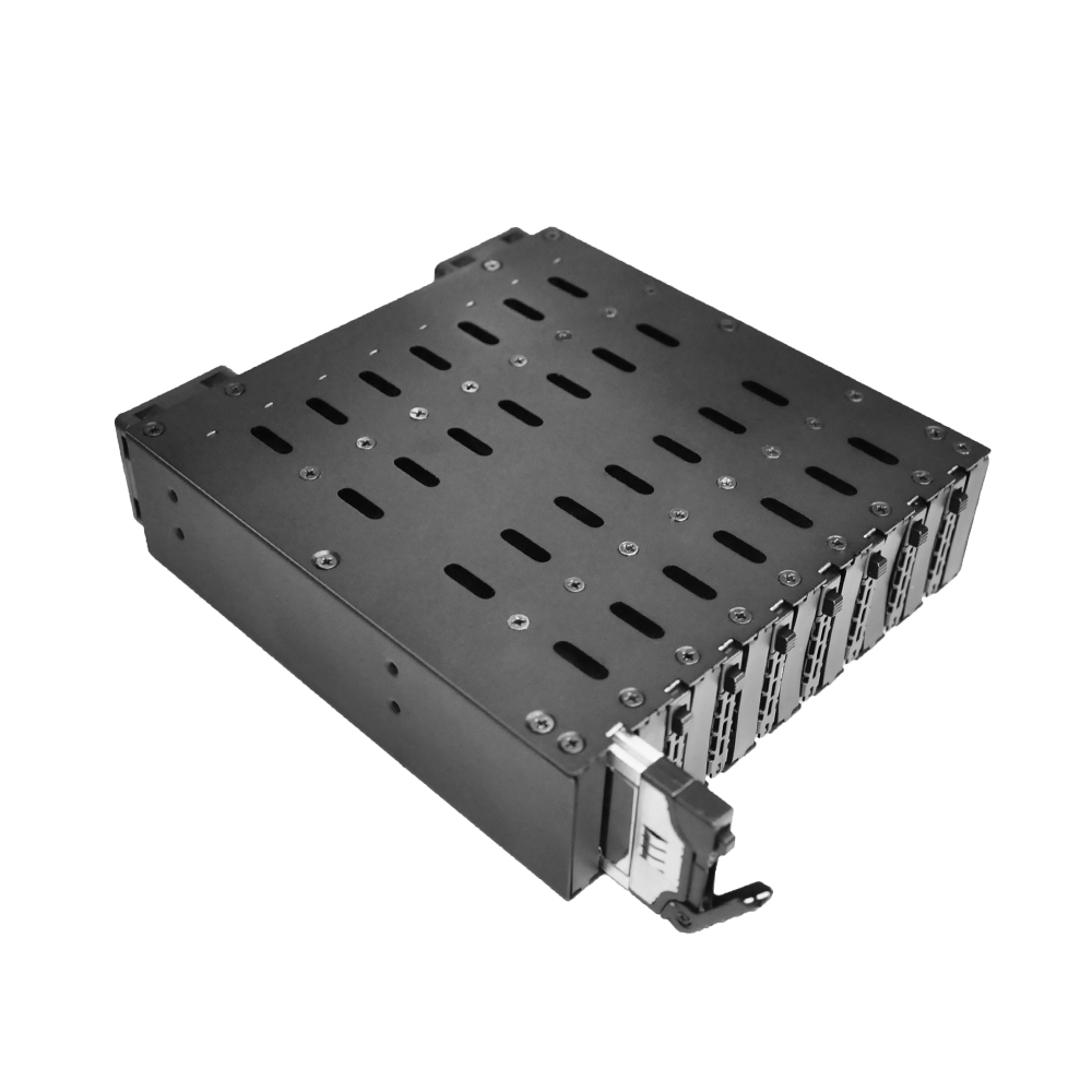 Unestech 8 Bay M.2 NVMe PCIe SSD Mobile Rack Enclosure для 5,25» дискового отсека (8 x SlimSAS SFF-8654 4i)