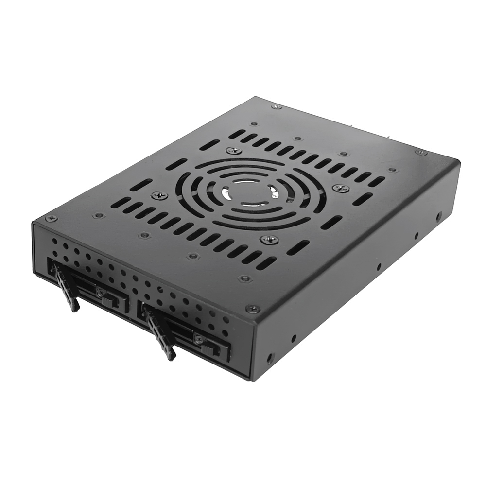 Unestech 2Bay M.2 NVMe SSD PCIe 4.0 Mobile Rack für 3,5“ Laufwerksschacht (2 x SlimSAS SFF-8654 4i)