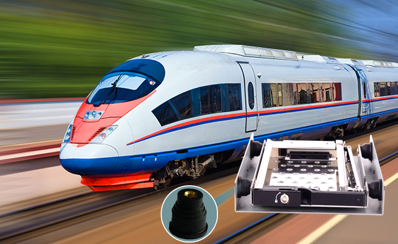 車両鉄道輸送における HDD モバイルラックの応用